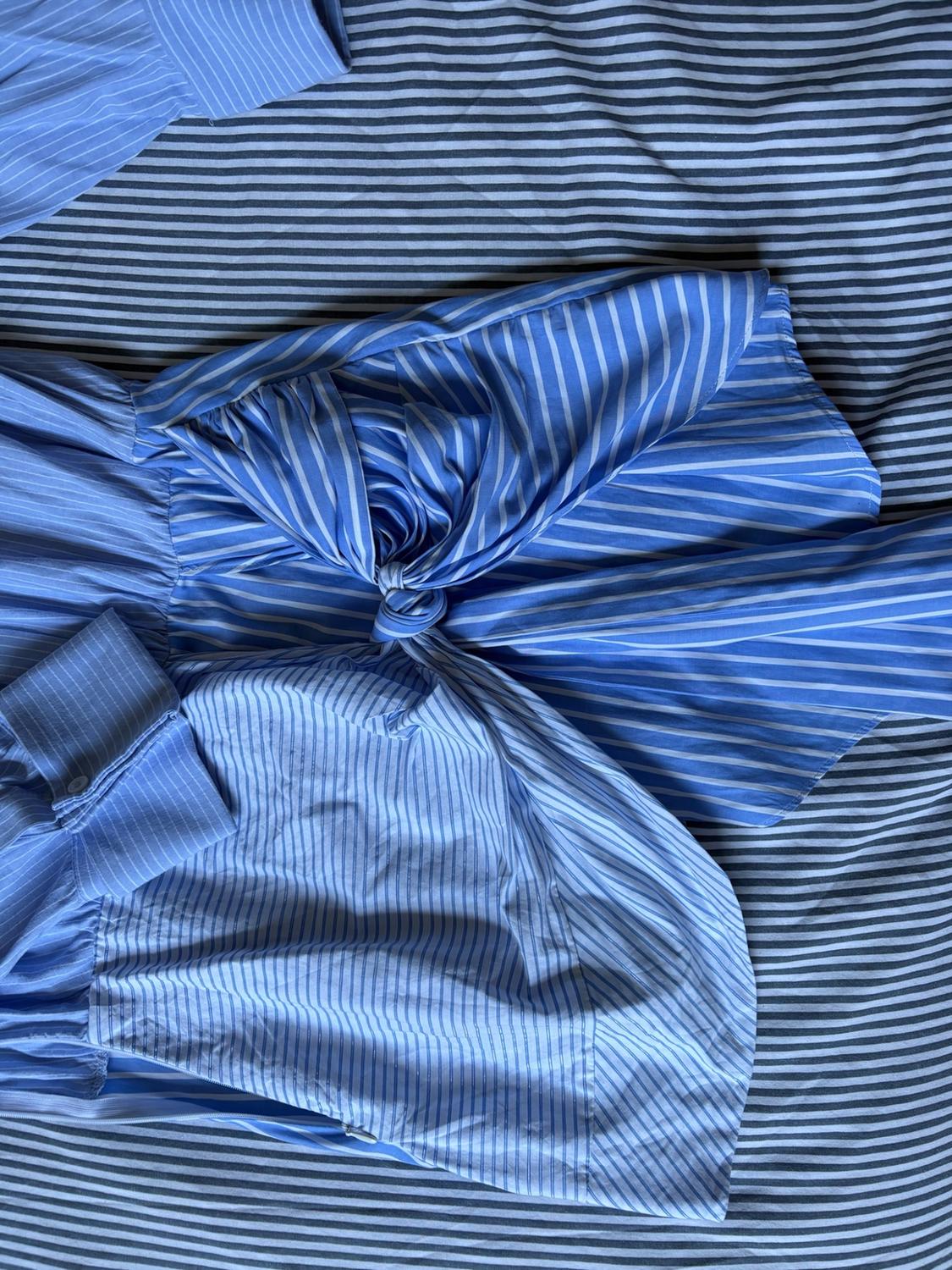 SHORT SHIRT DRESS WITH KNOT - Image 3