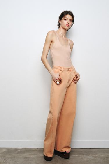 CONTRAST TULLE TOP - Chalk pink by Zara - Image 2