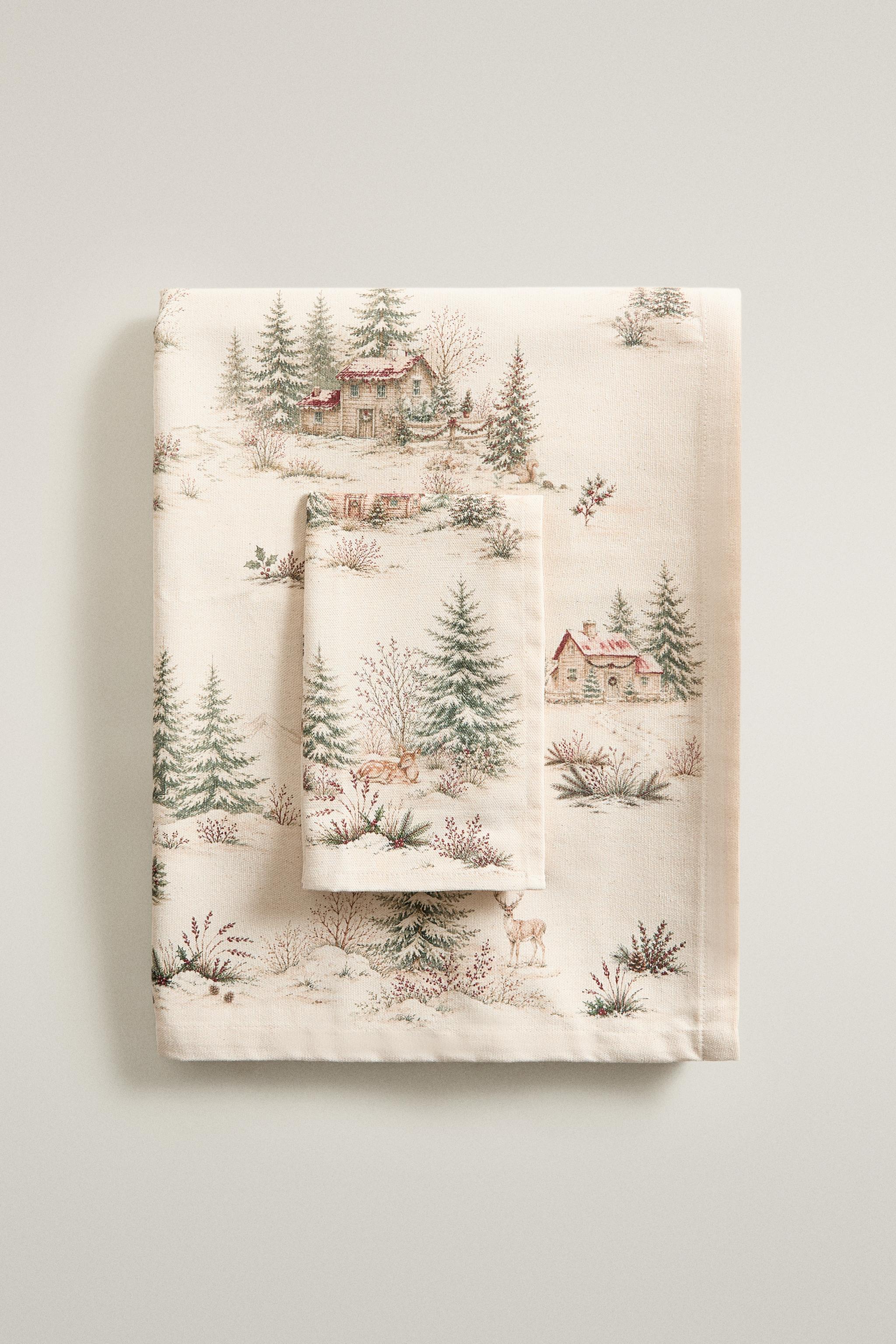 NAPPE COTON TOILE DE JOUY NOËL