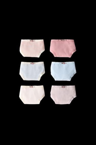 Zara 2-6 YEARS/ SIX-PACK OF FLORAL UNDERWEAR - Multicolored - Image 0
