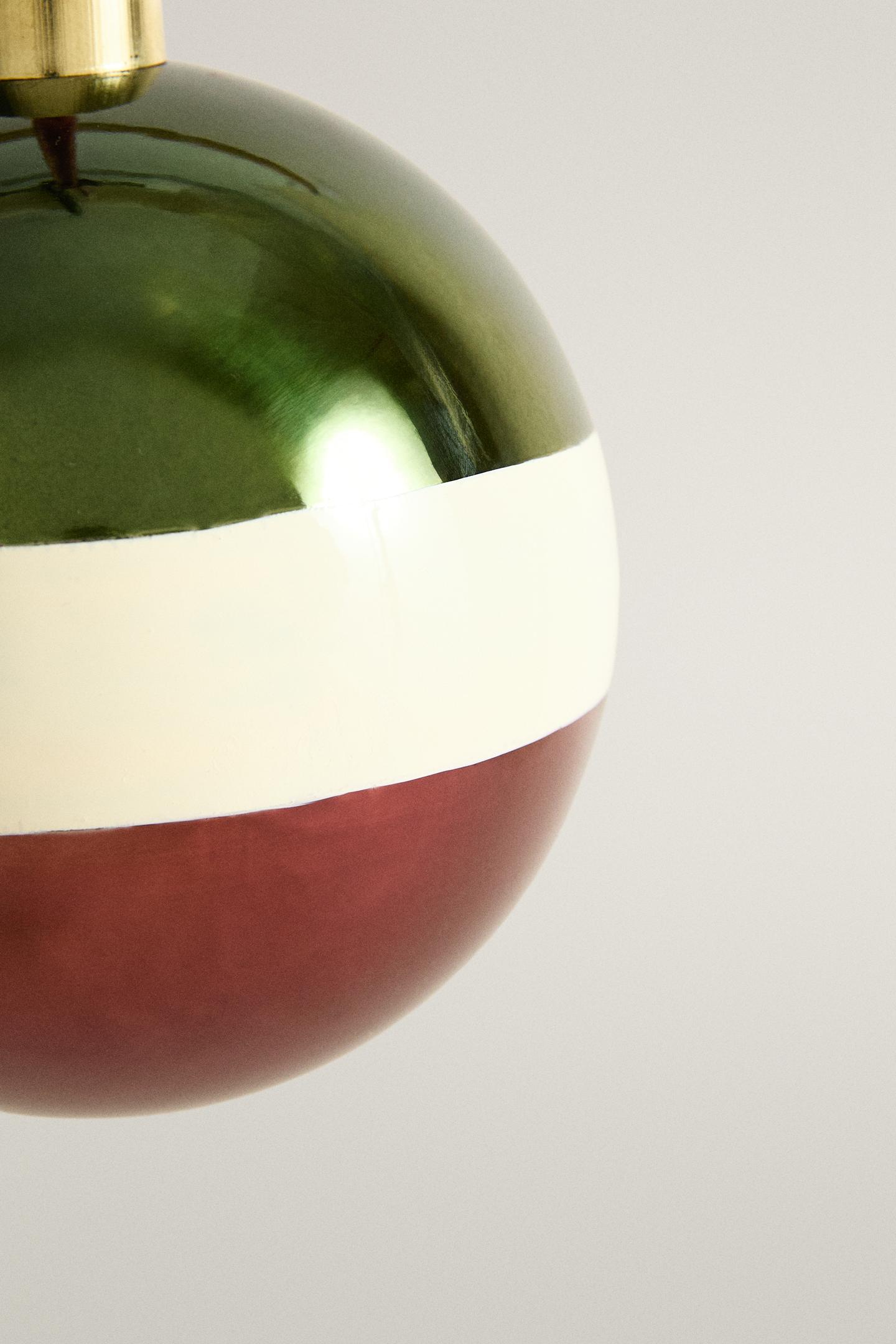 Zara Large Striped Christmas Tree Bauble Ornament, цвет: Разноцветный — фото 3