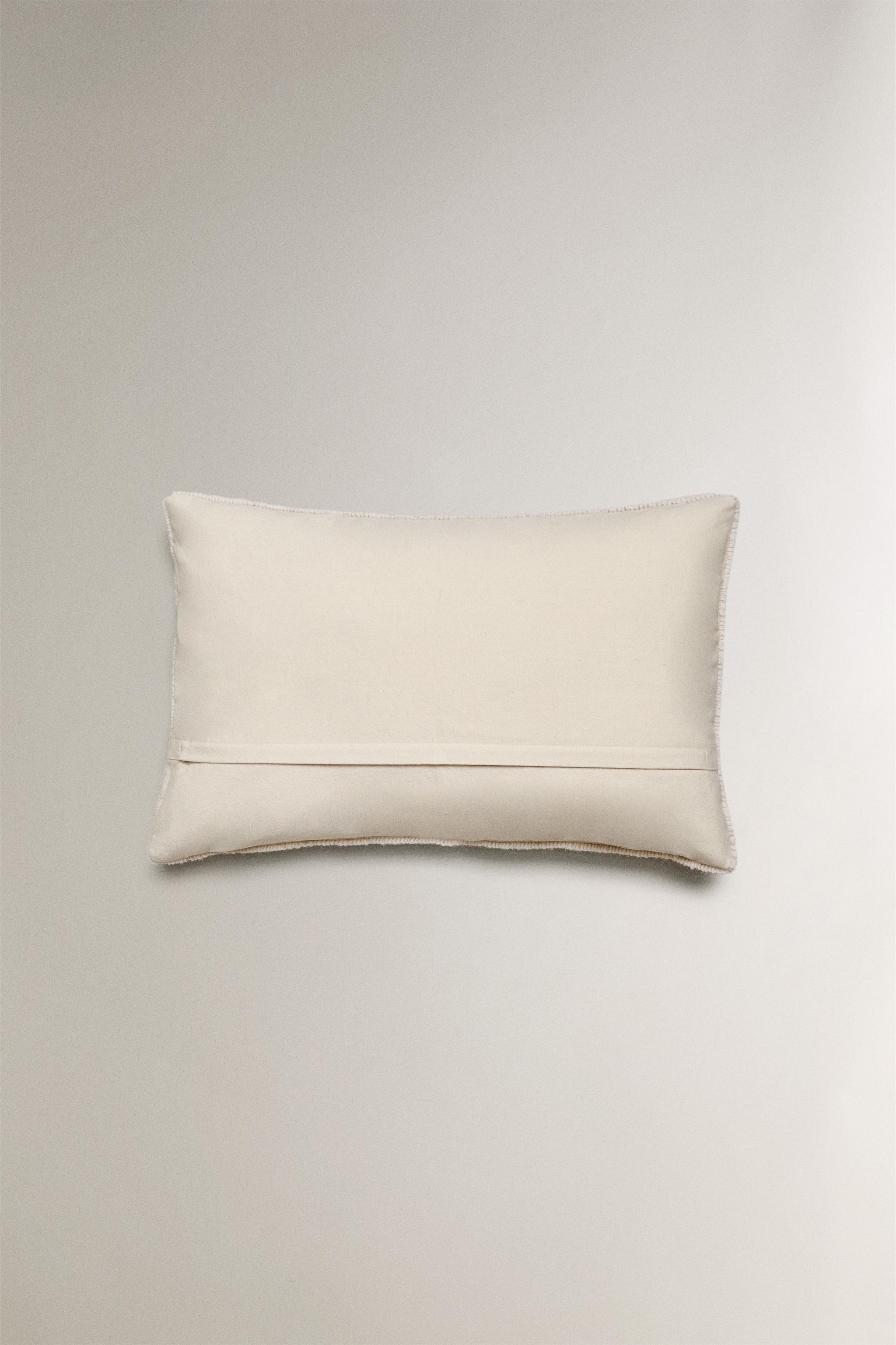 CHRISTMAS TREE DOG WOOL THROW PILLOW COVER