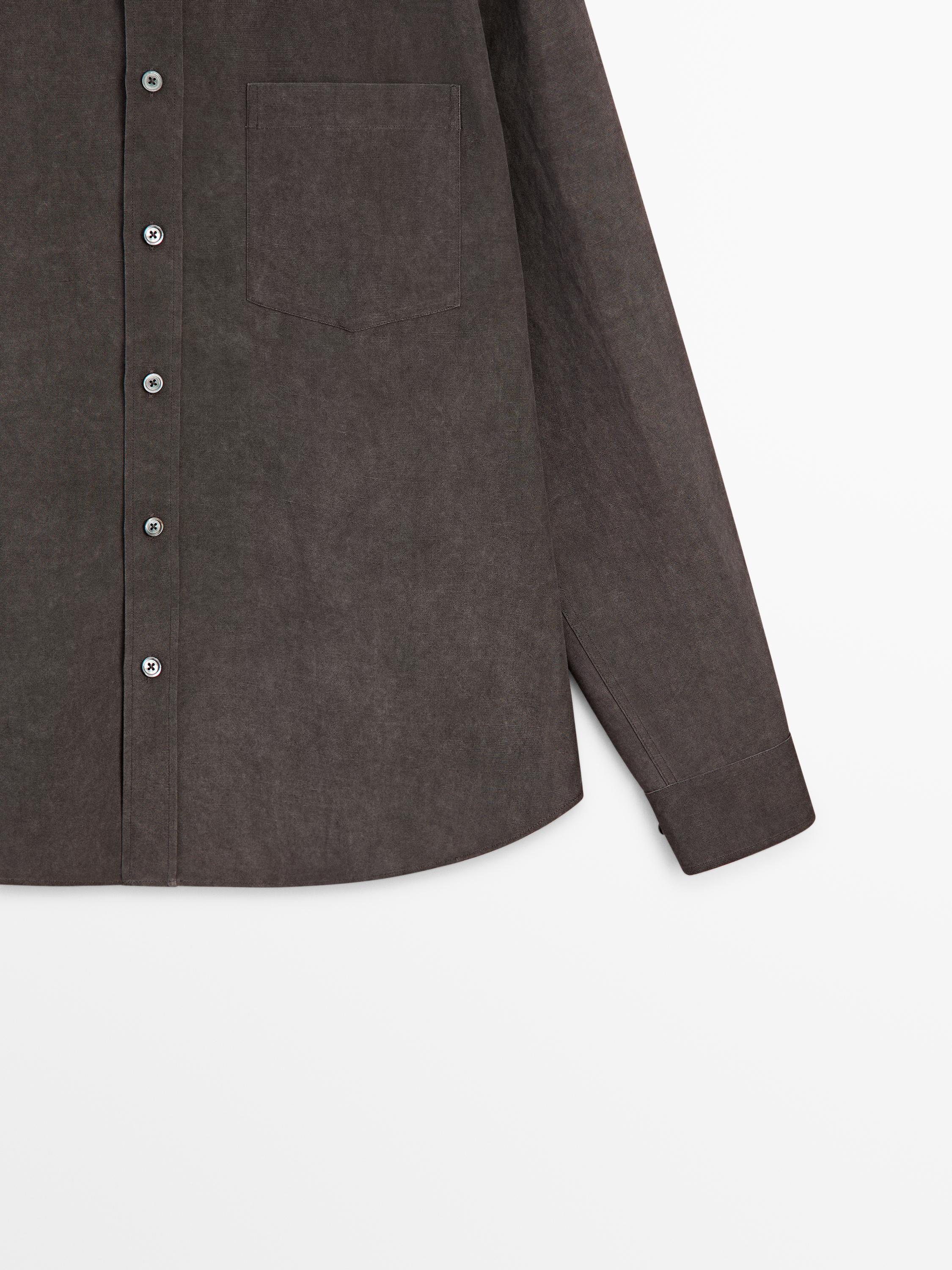 Chemise fluide regular fit à poche