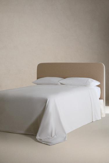 FLAT SHEET WITH PIQUÉ PIPING - Grey by Zara - Image 1