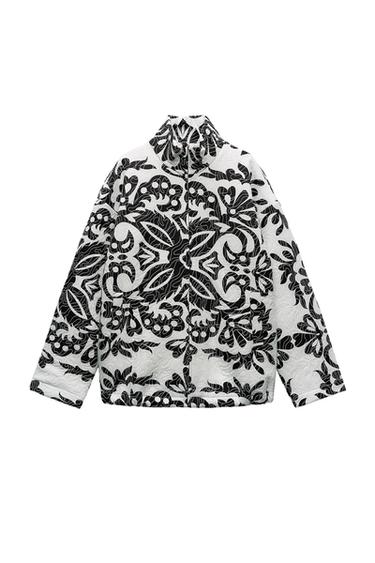QUILTED SWEATSHIRT WITH PRINT