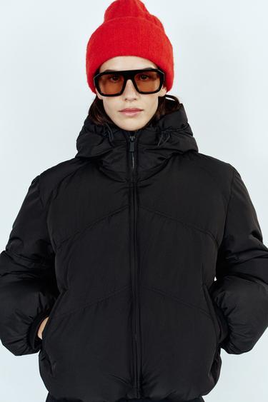 PADDED HOODIE ANORAK WATER-REPELLENT WINDPROOF — Black 1