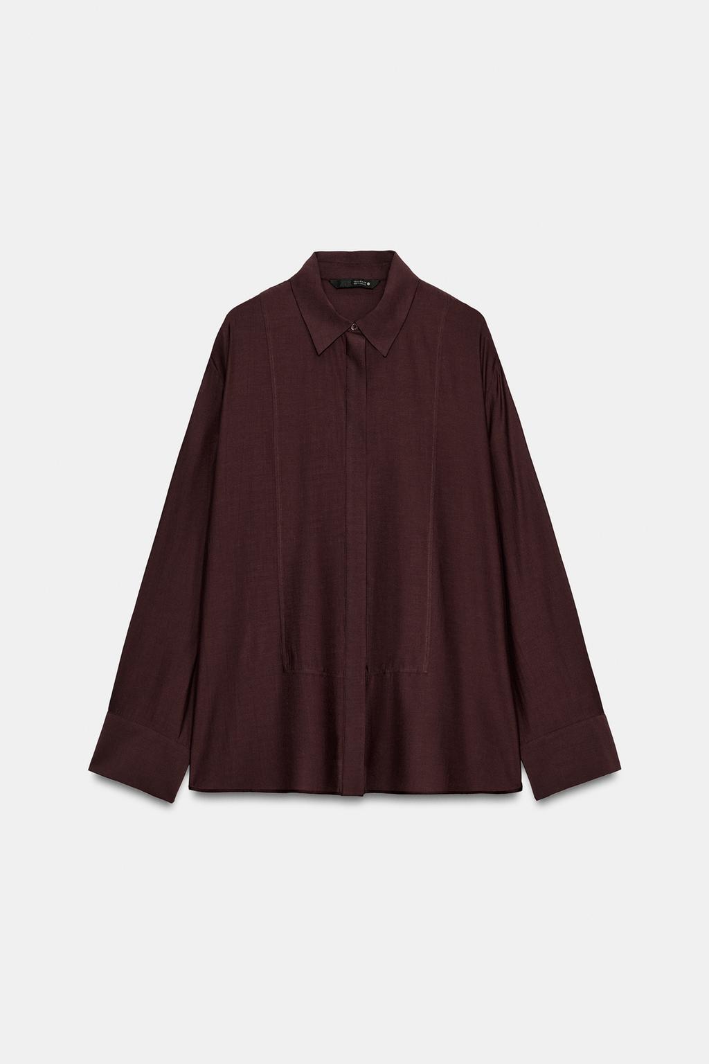 ZW COLLECTION PLAIN BIB SHIRT