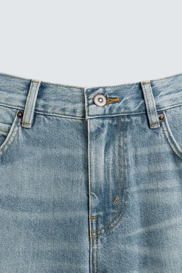 Zara FLARE FIT JEANS - Light blue