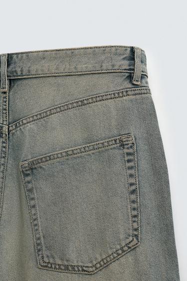 BAGGY FIT JEANS - Blue / Green by Zara - Image 9