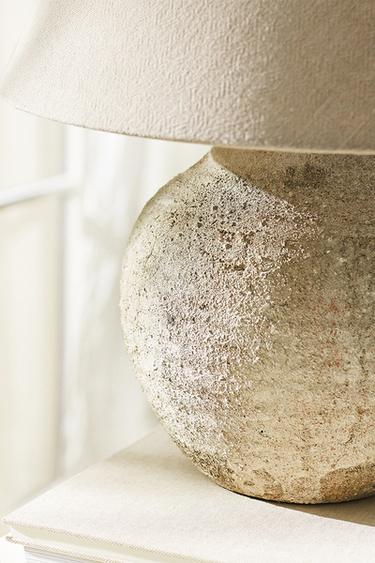 LAMPADA TAVOLO CERAMICA EFFETTO INVECCHIATO - Terracotta di Zara