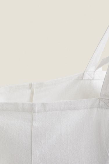 XL COTTON BAG - Ecru by Zara - Image 2