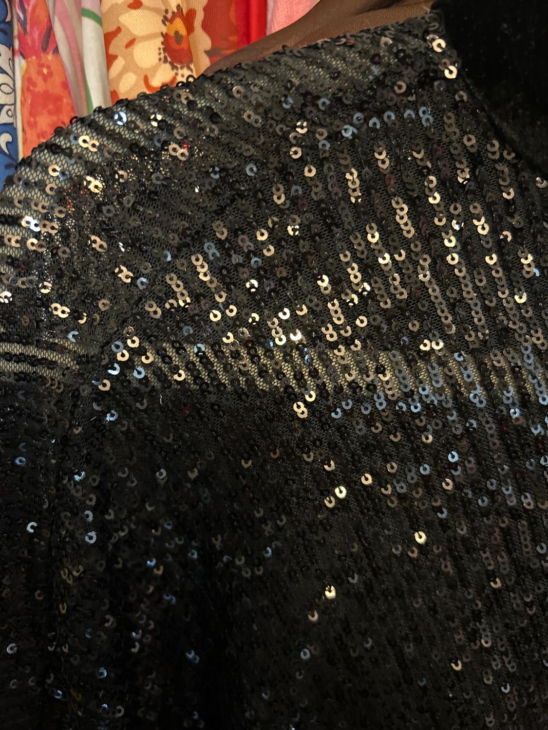 SEQUIN CAPE SLEEVE BLOUSE - Image 2