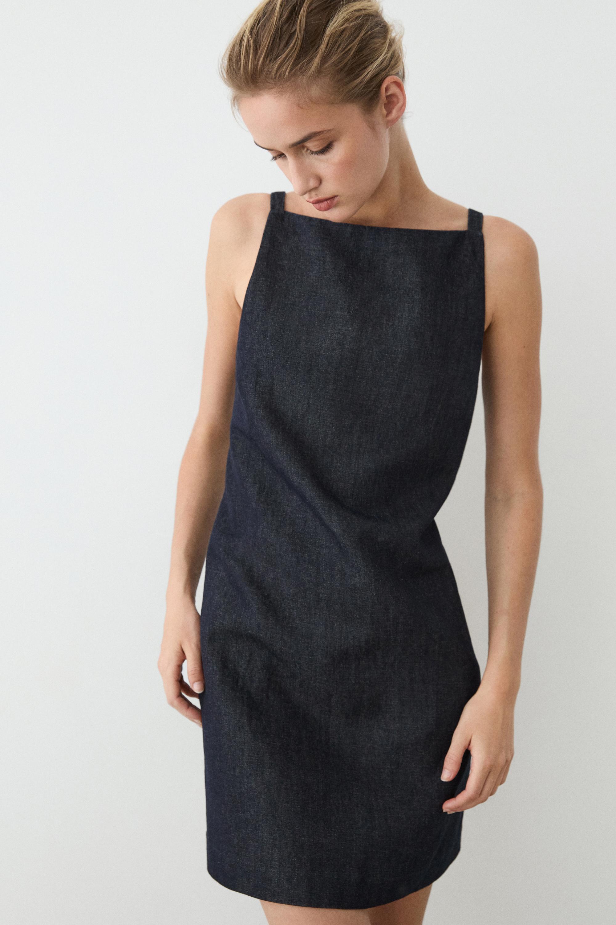 Denim mini dress