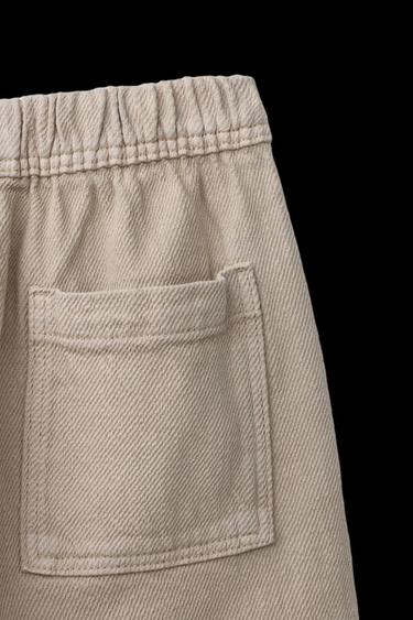 FLOWING TWILL TROUSERS - Sand by Zara