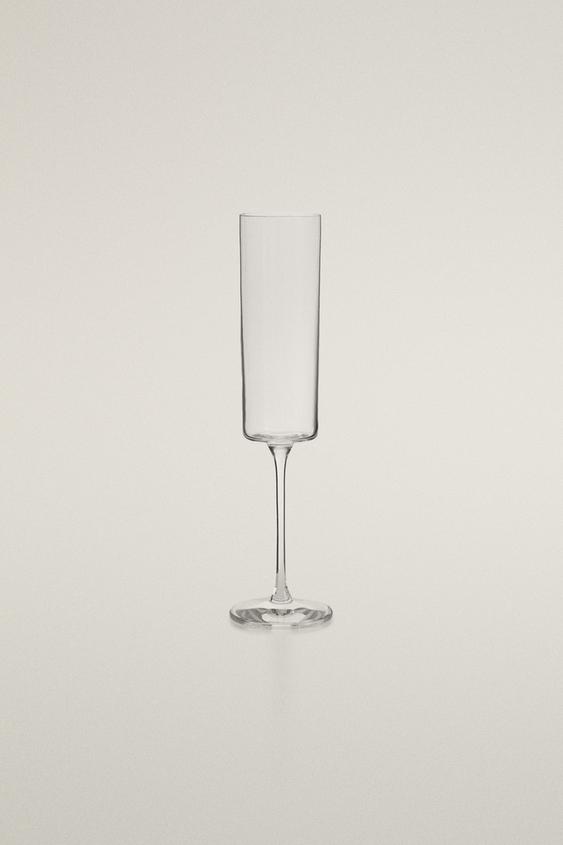 STRAIGHT CRYSTALLINE FLUTE GLASS - Transparent by Zara - Image 0