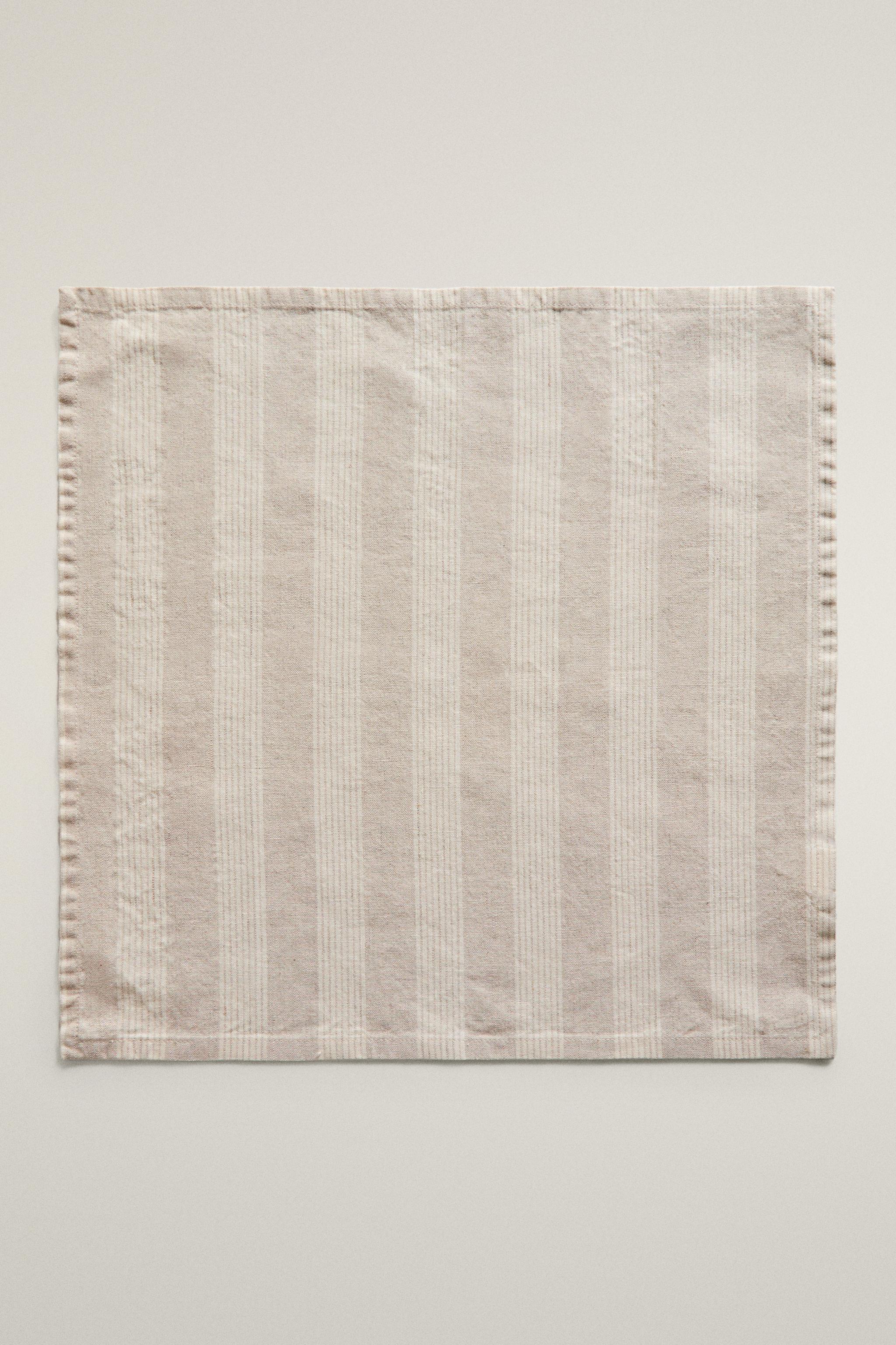 PACK FADED LINEN STRIPED NAPKINS (PACK OF 2)