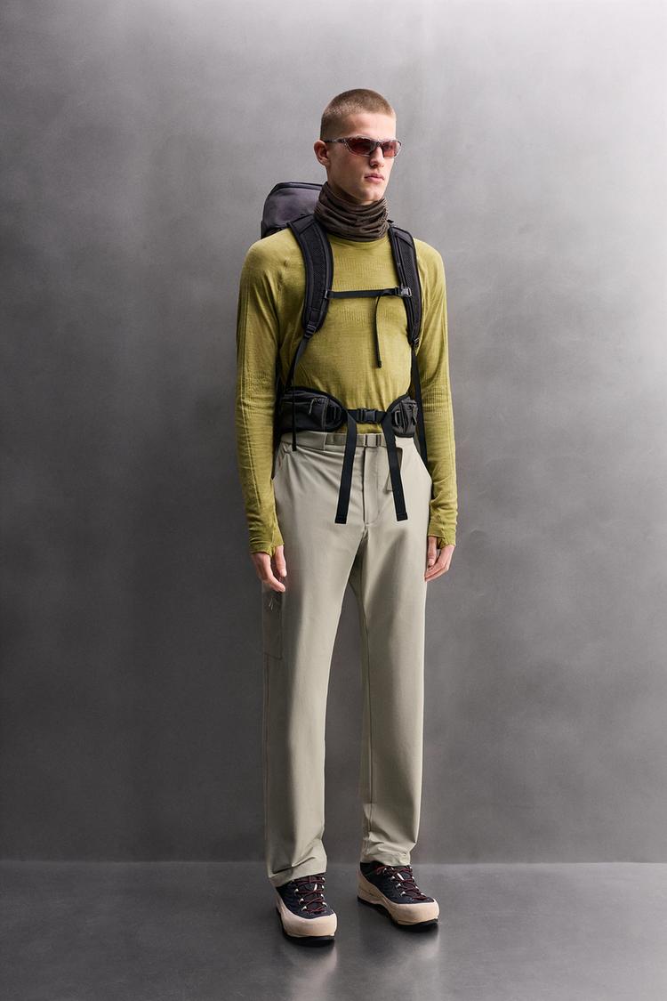 ZARA TECHNICAL CARGO TREKKING TROUSERS
