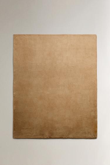 FLEECE BLANKET - Light beige by Zara - Image 0