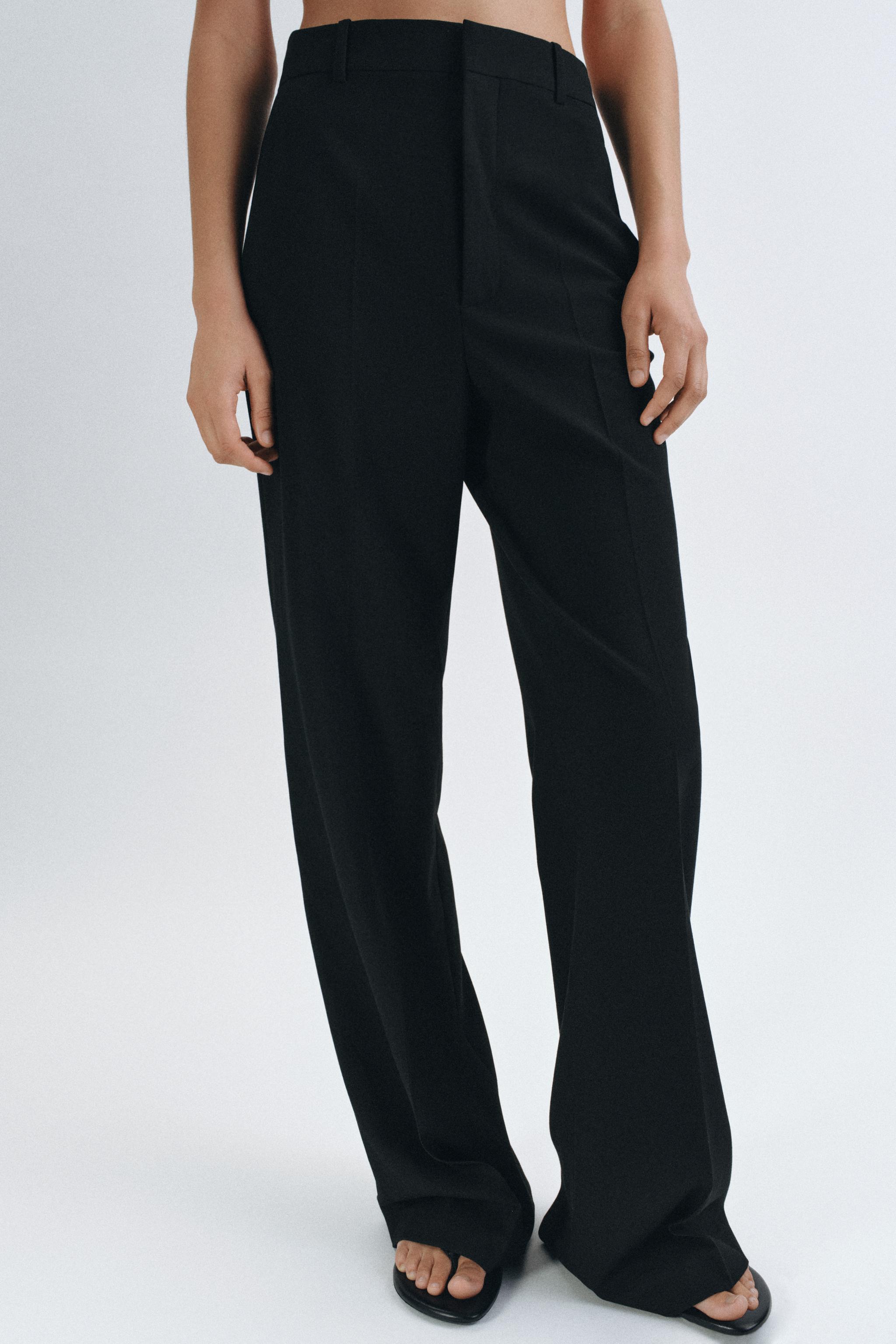 HIGH-WAISTED PINSTRIPE PANTS ZW COLLECTION