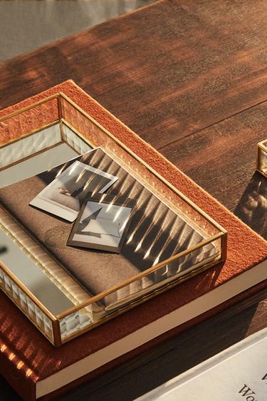 DECORATIVE TRAY WITH GOLD RIM - Gold de Zara - Image 6