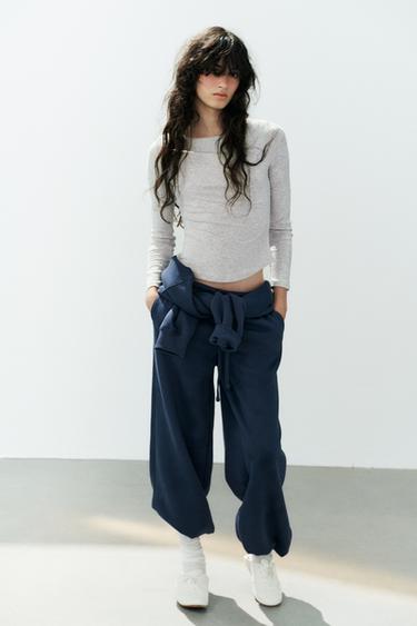 T-SHIRT COL BATEAU - Gris clair de Zara - Image 0