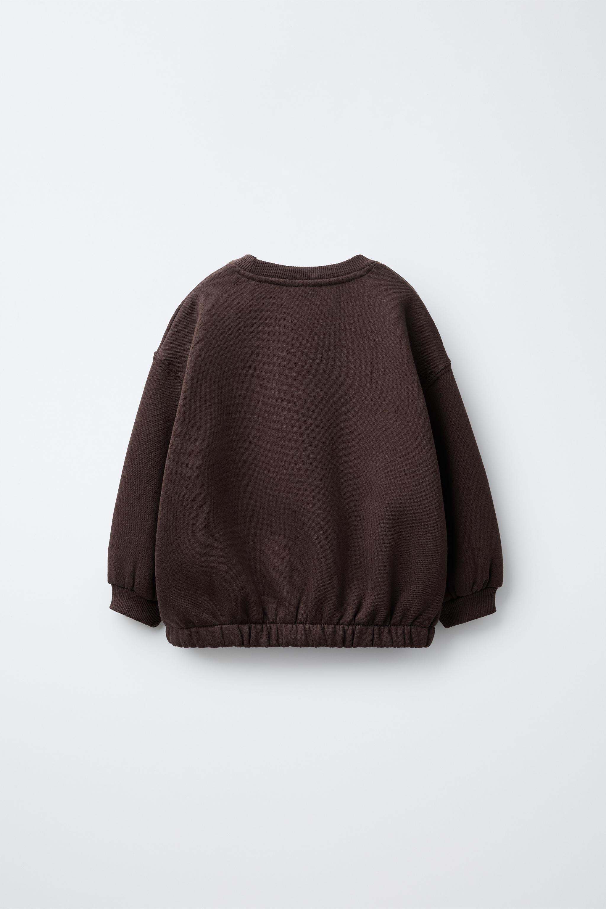 CONTRAST EMBROIDERED SWEATSHIRT