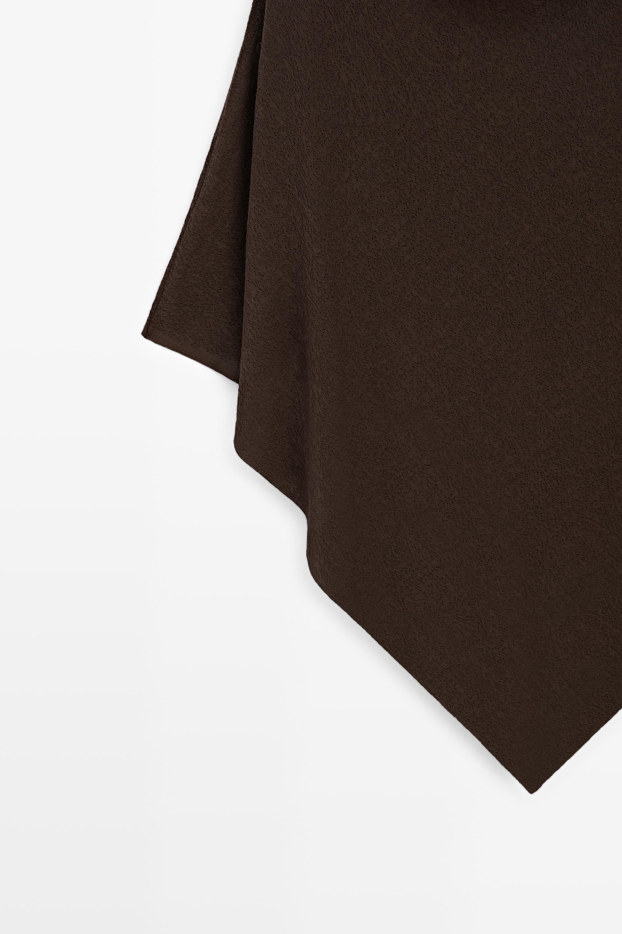 Asymmetric cotton cape