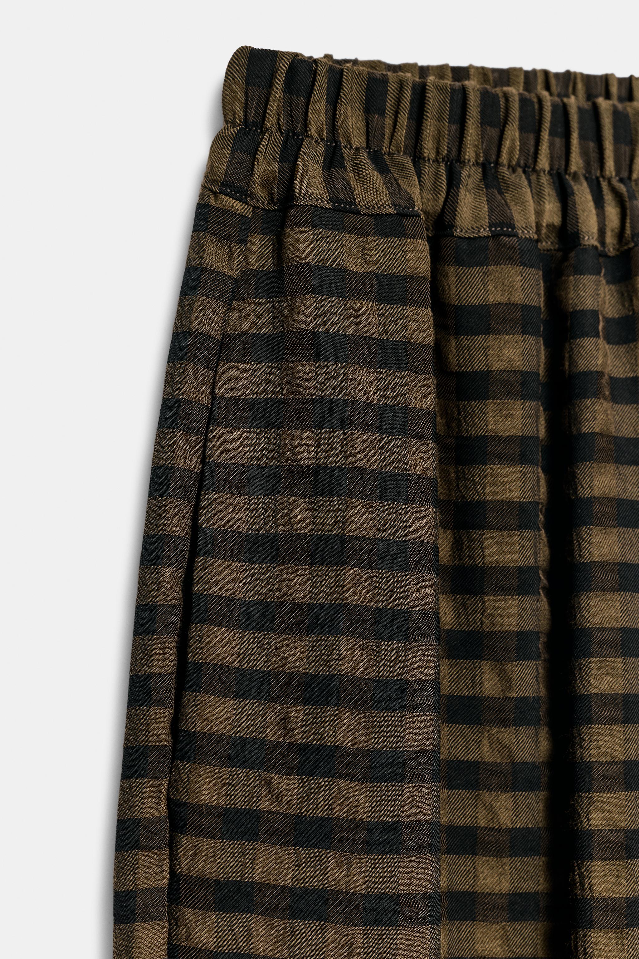 PLAID PANTS