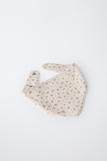 FLORAL BONNET AND BANDANA SET - Ecru by Zara - Image 2