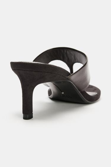 LEATHER STRAP SANDALS - Brown by Zara - Image 7