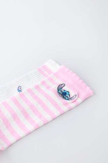 LOT DE DEUX CHAUSSETTES MONTANTES LILO & STITCH © DISNEY - Rose de Zara - Image 1