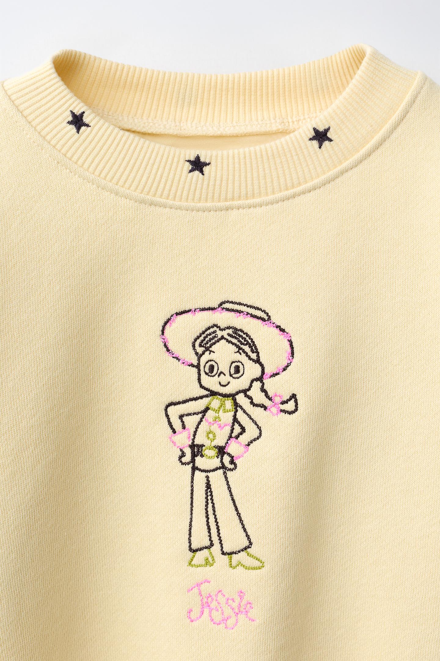 Детская толстовка Zara Jessie Toy Story© Disney Pixar Embroidered, цвет: Жёлтый — фото 3