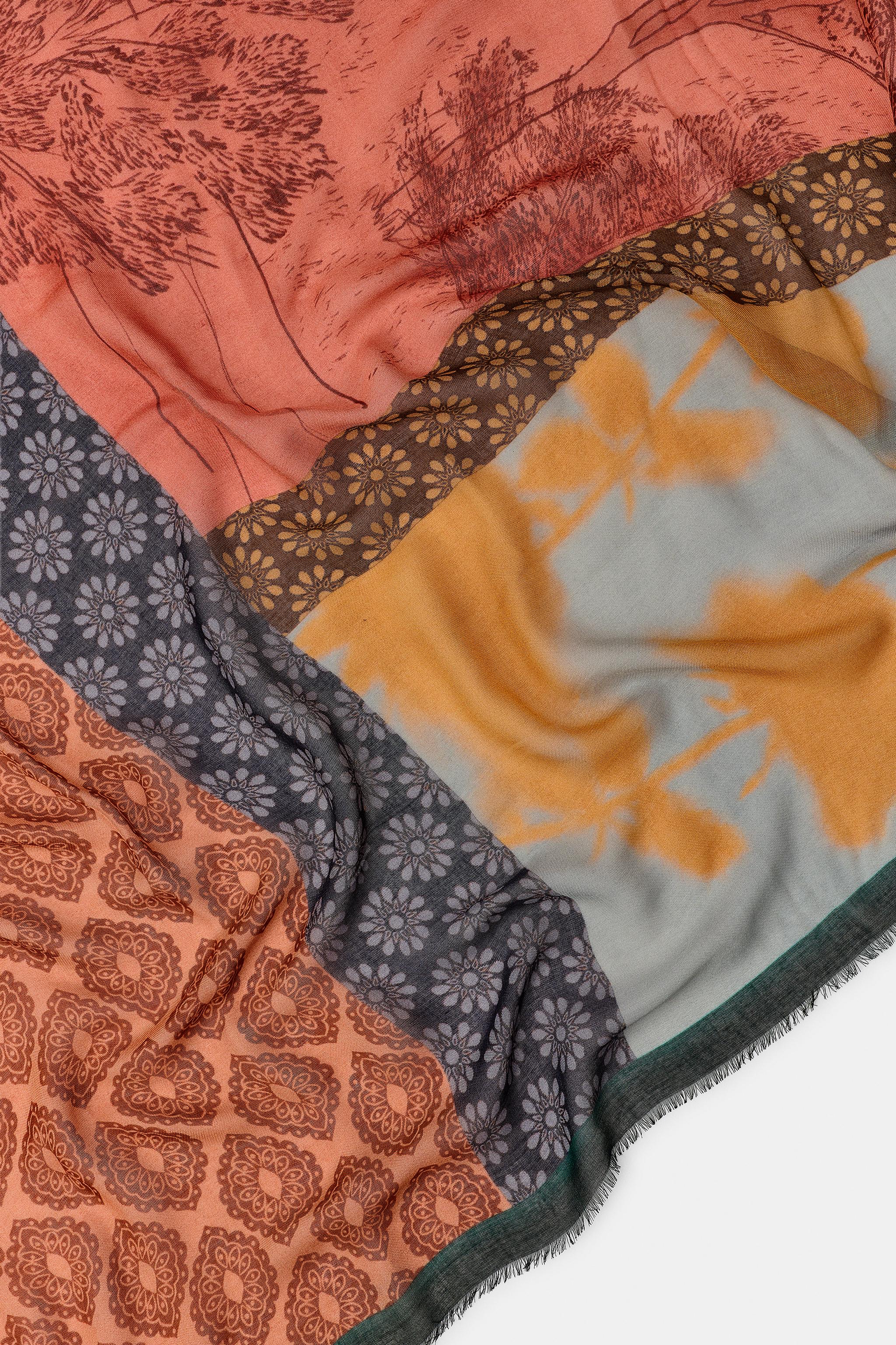 MODAL SILK PRINTED SCARF