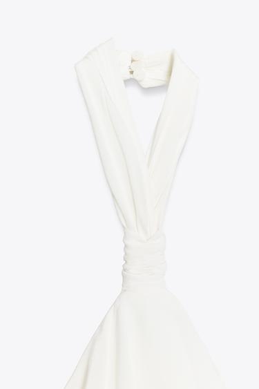 RUFFLED MINI DRESS - Ecru by Zara - Image 6
