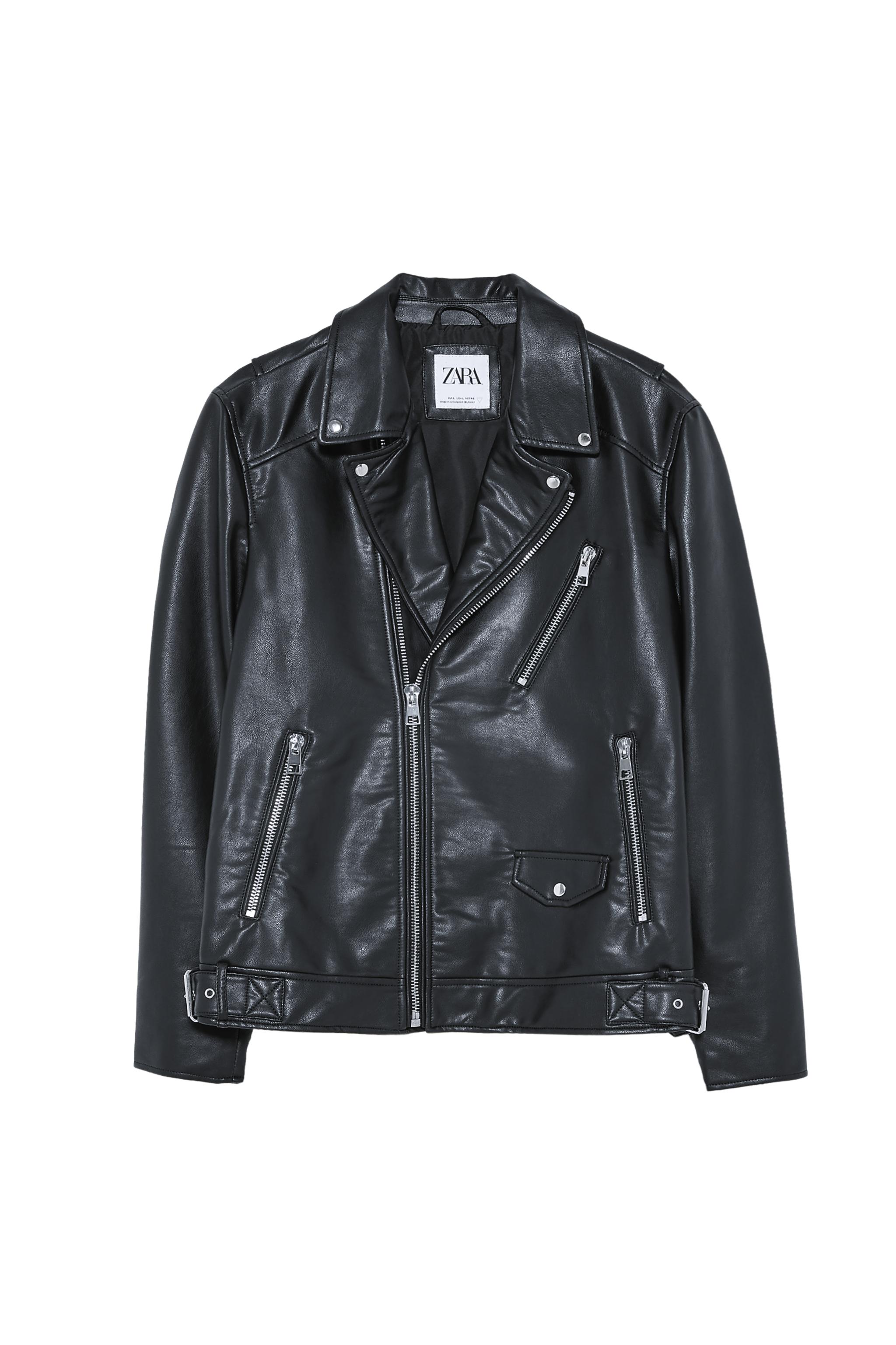 FAUX LEATHER BIKER JACKET | SECOND HAND | Zara Preowned