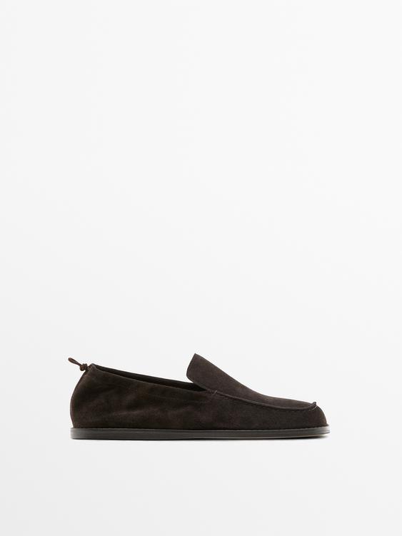 Soft leather loafers with gathered detail from Zara - $220