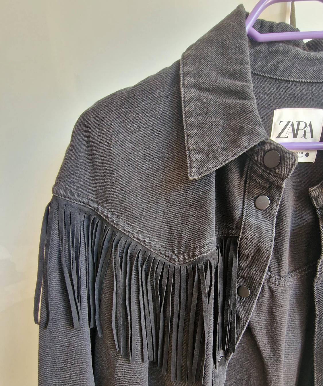 FRINGED DENIM JACKET - Image 2