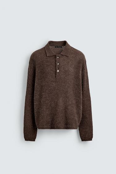 POLO PUNTO TEXTURA - Marrón de Zara