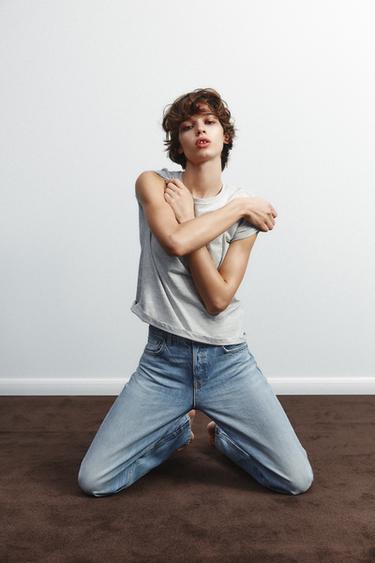 JEAN TRF DROIT TAILLE NORMALE - Bleu de Zara - Image 3