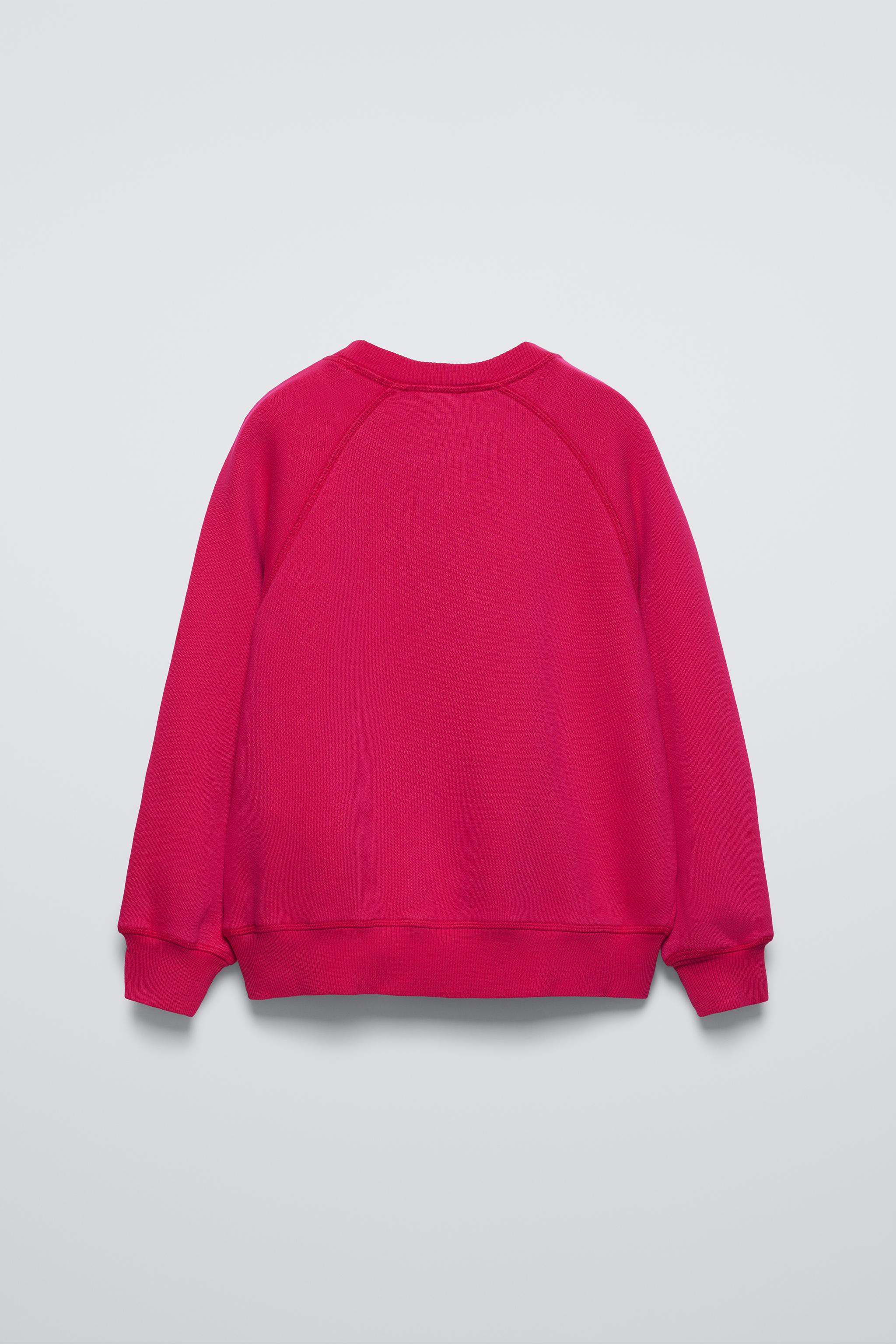 GARMENT DYED SWEATSHIRT Fuchsia ZARA Canada