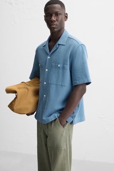 CHEMISE RELAXED FIT - Indigo de Zara - Image 5