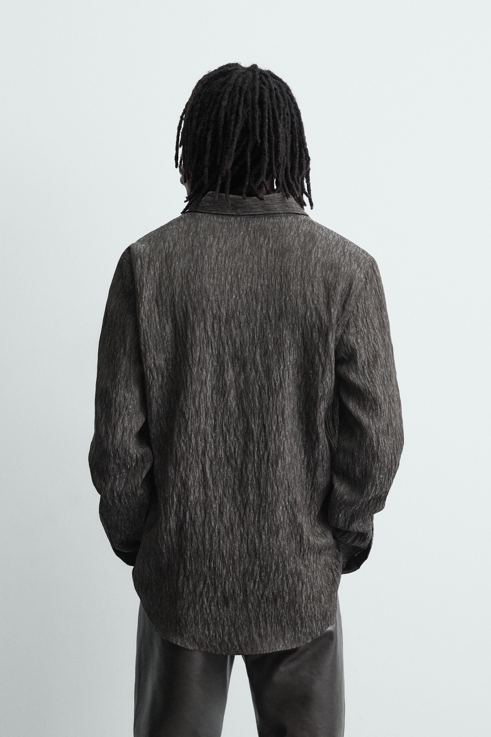 FLOWY JACQUARD SHIRT