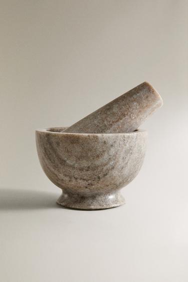 هاون ومدقة من الرخام - رمادي الخاص بـ Zara