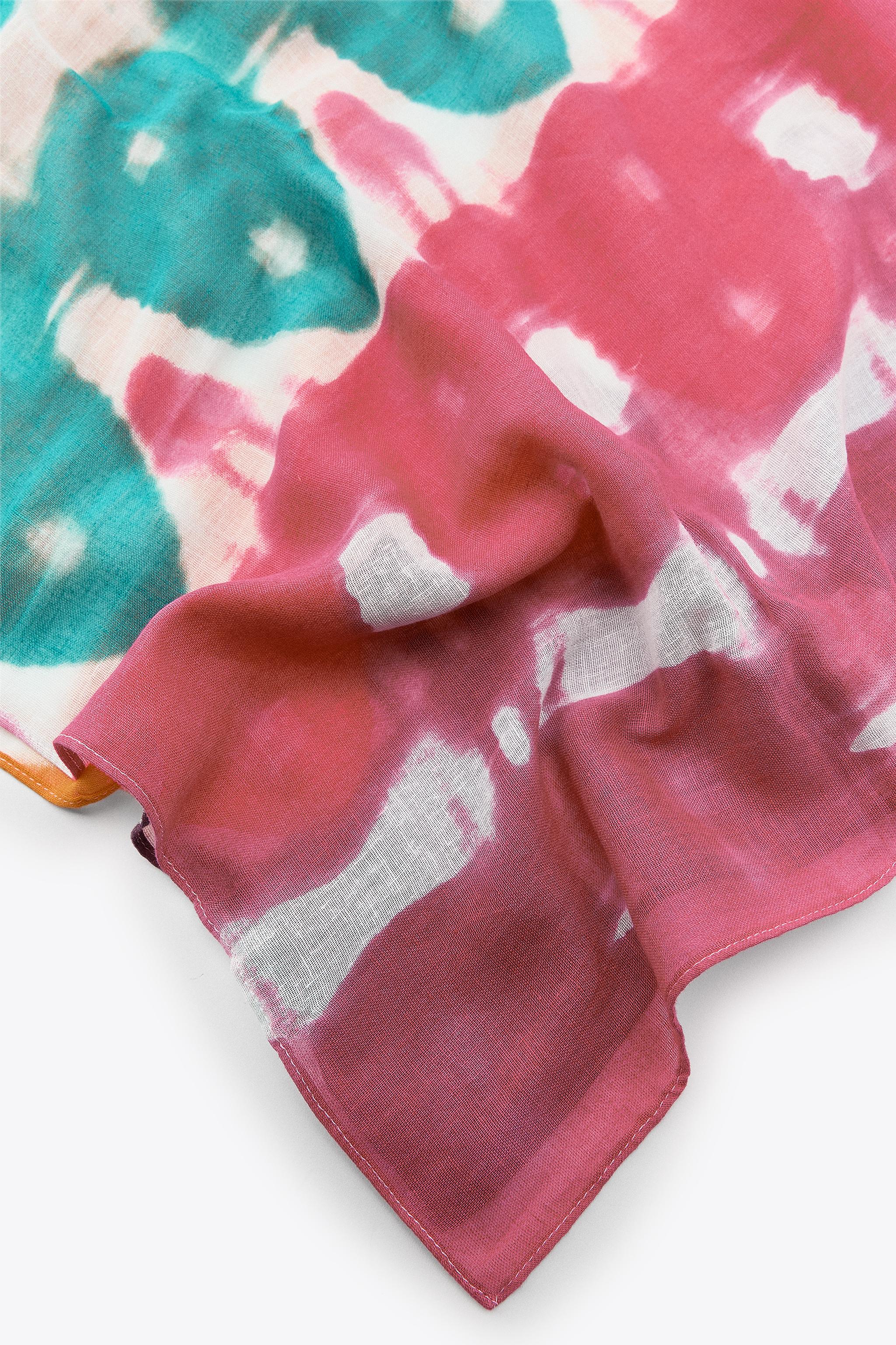 PRINTED SCARF WITH COTTON
