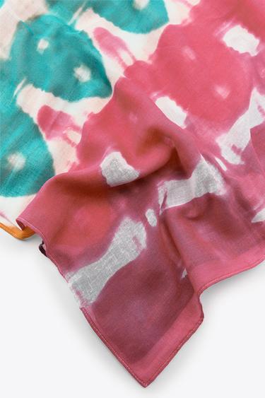 PAÑUELO IMPRIMÉ AVEC COTON - Multicolore de Zara - Image 3