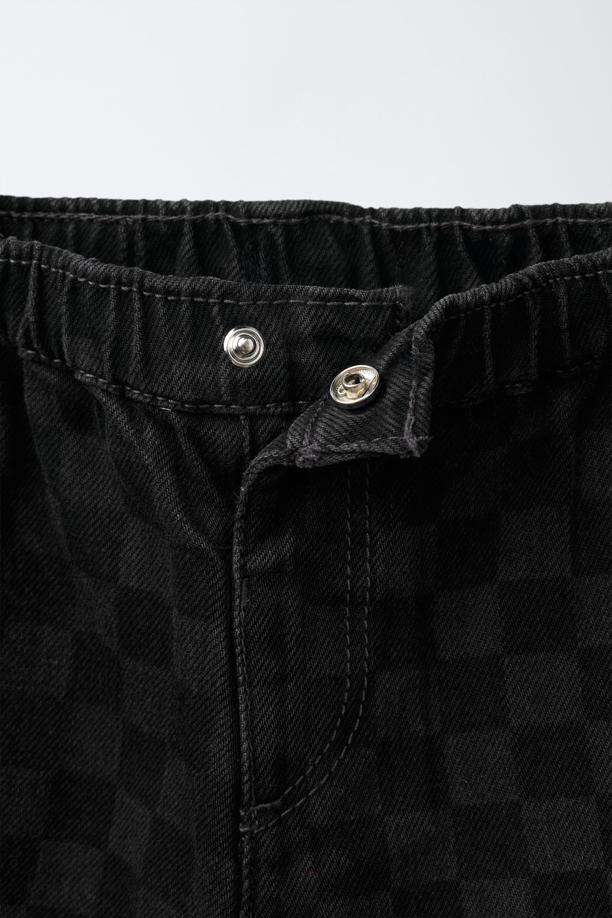Детские джинсы Zara CHECKERBOARD PRINT BAGGY JEANS — фото 3