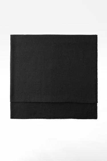 Zara SOFT SCARF - Black