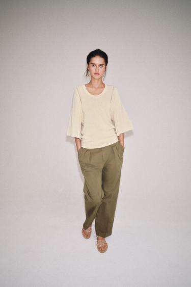 OVERSIZED KNIT JUMPER - Mid-ecru by Zara - Image 0