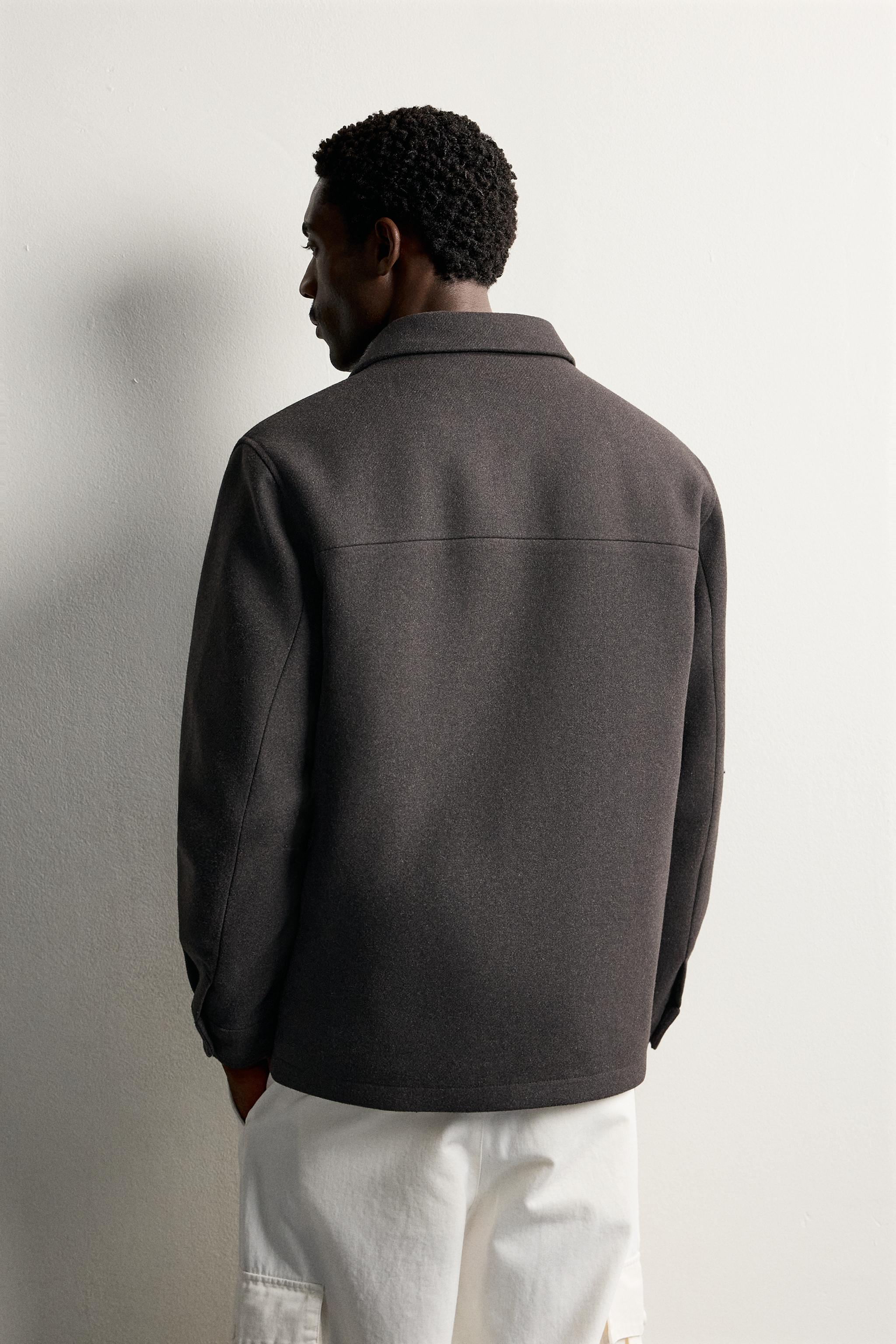 CONTRAST QUILTED OVERSHIRT