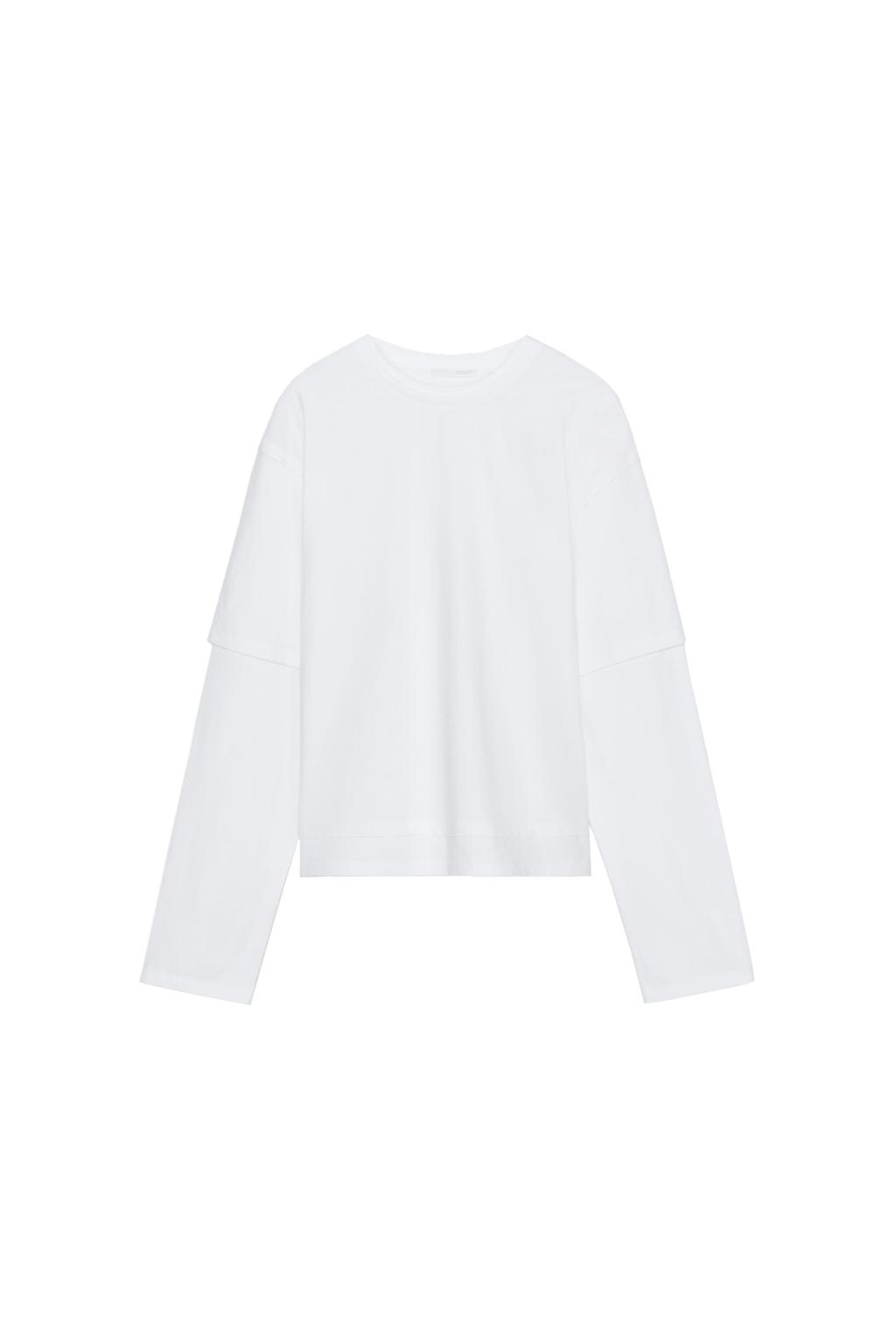 DOUBLE EFFECT LONG SLEEVE T-SHIRT - image 3